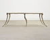 Sylvan S.F. Brass Leather Strap Viper Bench or Cocktail Table