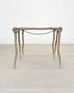 Sylvan S.F. Brass Leather Strap Viper Bench or Cocktail Table