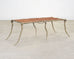 Sylvan S.F. Brass Leather Strap Viper Bench or Cocktail Table