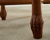 Asian Etched Brass Tray Table on Six Leg Folding Stand