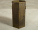 Mid-Century Italian Brass Hexagonal Umbrella Stand Waste Basket