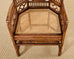 Pair of Brighton Pavilion Style Bamboo Rattan Dining Armchairs