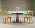 Theodore Alexander Castle Bromwich Mahogany Jupe Dining Table
