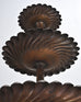 Patinated Bronze Three-Tier Muffin Dessert Stand or Display