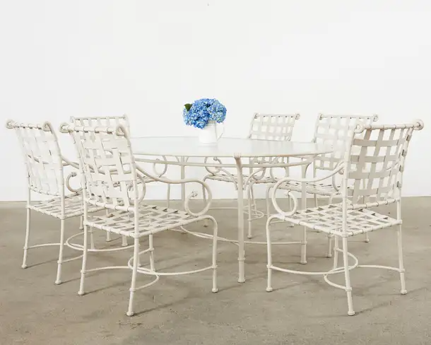 Richard Frinier for Brown Jordan Florentine Garden Dining Suite Erin Lane Estate