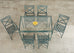 Brown Jordan Venetian Garden Dining Set Green Verdigris Finish