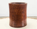 Large Chinese Export Hardwood Scholar's Brush Pot Vessel