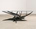 Silas Seandel Brutalist Iron Torch Cut Cocktail Table