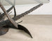 Silas Seandel Brutalist Iron Torch Cut Cocktail Table