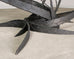 Silas Seandel Brutalist Iron Torch Cut Cocktail Table