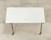 19th Century Country French Marble Top Iron Butchers Table Console