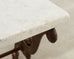 19th Century Country French Marble Top Iron Butchers Table Console