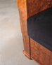 Leon Rosen Art Deco Style Burlwood Waterfall Sofa Settee
