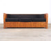 Leon Rosen Art Deco Style Burlwood Waterfall Sofa Settee