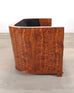 Leon Rosen Art Deco Style Burlwood Waterfall Sofa Settee
