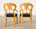 Set of Twelve Viennese Biedermeier Style Burl Maple Dining Chairs