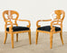 Set of Twelve Viennese Biedermeier Style Burl Maple Dining Chairs