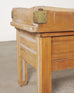 French Provincial Maple Butcher's Block Boucherie Worktable 5 Ft