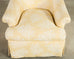 Pair of A. Rudin Attributed White Coral Over Butter Club Chairs