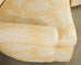 Pair of A. Rudin Attributed White Coral Over Butter Club Chairs