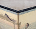 Asian Showa Four Panel Screen Jumping Koi at the Dragon Gate
