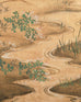 Japanese Showa Four-Panel Screen Autumn Landscape Rooster & Hen