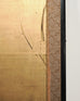 Japanese Showa Four-Panel Screen Autumn Landscape Rooster & Hen