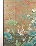 Asian Showa Four-Panel Screen Herons Amid Lotus and Peonies