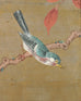 Asian Showa Four-Panel Screen Herons Amid Lotus and Peonies