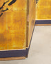 Japanese Showa Four Panel Screen Pair of Karashishi Foo Dogs
