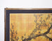 Japanese Showa Four Panel Screen Pair of Karashishi Foo Dogs