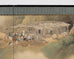 Japanese Taisho Two-Panel Landscape Screen Traveler Waystation