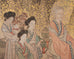 19th C. Japanese Edo Six Panel Screen Chinese Official's Gathering