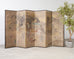 19th C. Japanese Edo Six Panel Screen Chinese Official's Gathering