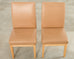 Set of Six De Sede Camel Leather Parsons Dining Chairs