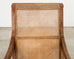 British Colonial Style Plantation Lounge Chair with Ottoman