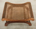 British Colonial Style Plantation Lounge Chair with Ottoman