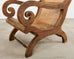 British Colonial Style Plantation Lounge Chair with Ottoman