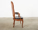 19th Century Louis XV Style Walnut and Cane Fauteuil Armchair