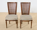 Set of Six French Louis XVI Style Cane Dining Chairs