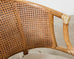 Set of Four McGuire Rattan Cane Barrel Dining Chairs