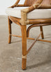 Set of Four McGuire Rattan Cane Barrel Dining Chairs