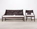 Barbara Barry for McGuire Rattan Cane Settee and Armchair