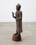 South Asian Cast Iron Buddha Figure Abhaya Mudra Pose 3 Ft
