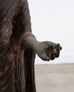 South Asian Cast Iron Buddha Figure Abhaya Mudra Pose 3 Ft