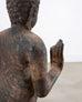 South Asian Cast Iron Buddha Figure Abhaya Mudra Pose 3 Ft