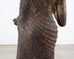 South Asian Cast Iron Buddha Figure Abhaya Mudra Pose 3 Ft
