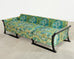 Midcentury James Mont Style Lacquered Gondola Dragon Sofa