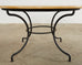 French Enameled Lava Stone Top Garden Dining Table
