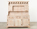 Country English Cerused Limed Oak Welsh Cupboard Dresser